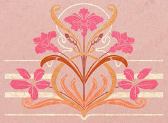 Schablone - Jugenstil-Bordüre