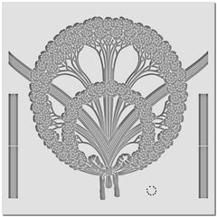 Schablone - Blütenkranz