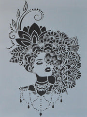 Schablone - artdeco Woman