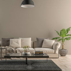 Bild eines Wohnzimmers mit gestrichener Wand in Yellowchair Kreidefarbe Nr. 34