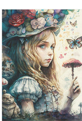 Alice Magische Pilze - Seidenpapier Stärke 26,6 g/m²