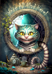 Churios Cheshire Cat 1 - Reispapier Stärke 60g/m²
