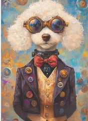 Steampunk Dog - Seidenpapier Stärke 26,6 g/m²