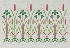 Schablone - Schilf 3-schlägig