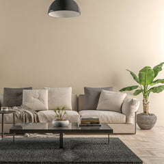 Bild eines Wohnzimmers mit gestrichener Wand in Yellowchair Kreidefarbe Nr. 11