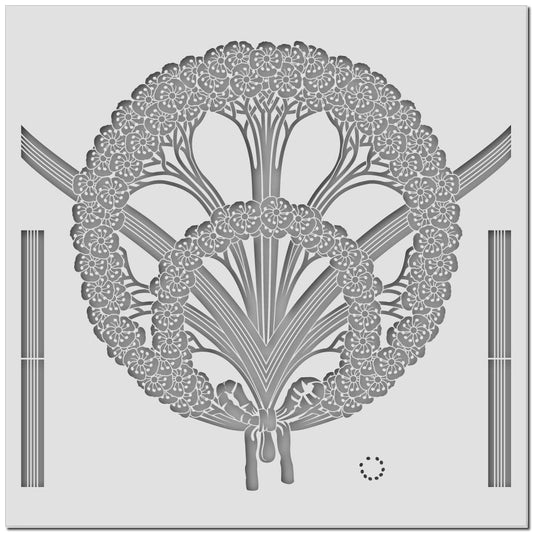 Schablone - Blütenkranz