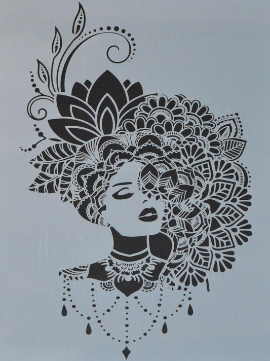 Schablone - artdeco Woman