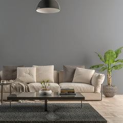 Bild eines Wohnzimmers mit gestrichener Wand in Yellowchair Kreidefarbe Nr. 181