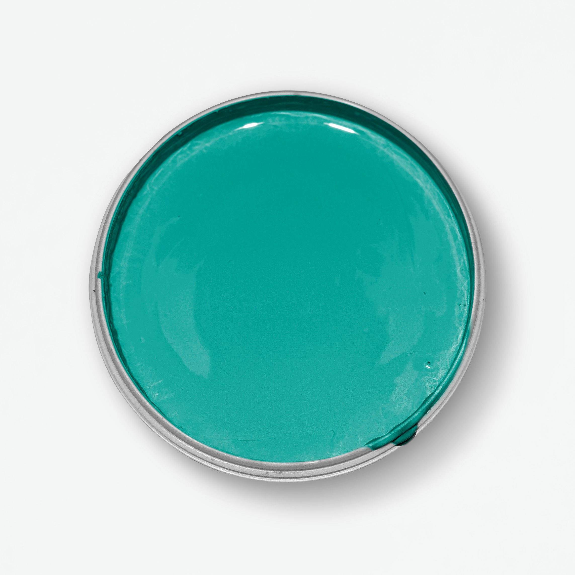 Blick in die offene Dose Yellowchair Nr. 125 Blaugrün