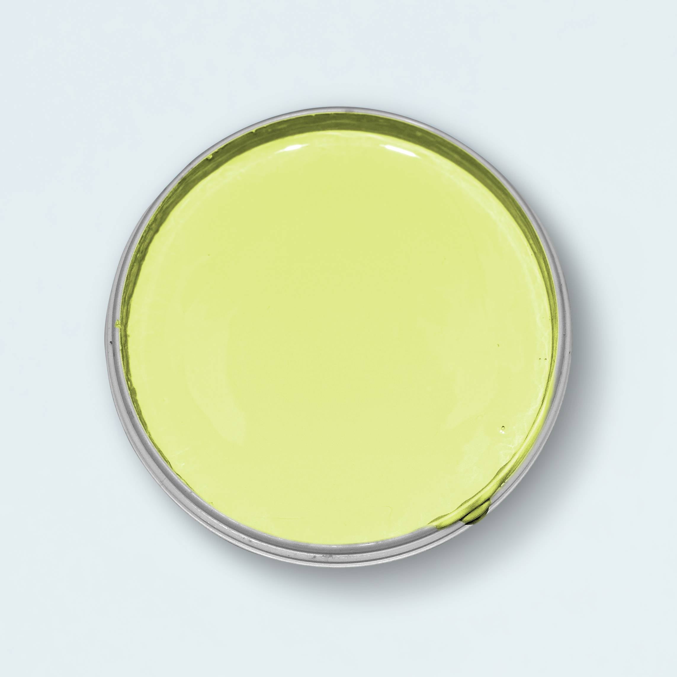 Blick in die geöffnete Yellowchair Kreidefarbe Dose Nr. 144