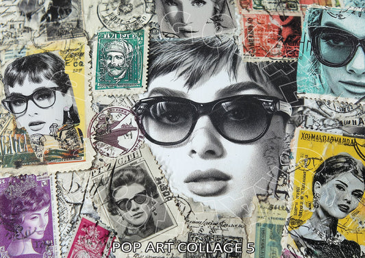 Popart Collage 5 – Reispapier 40g/m²