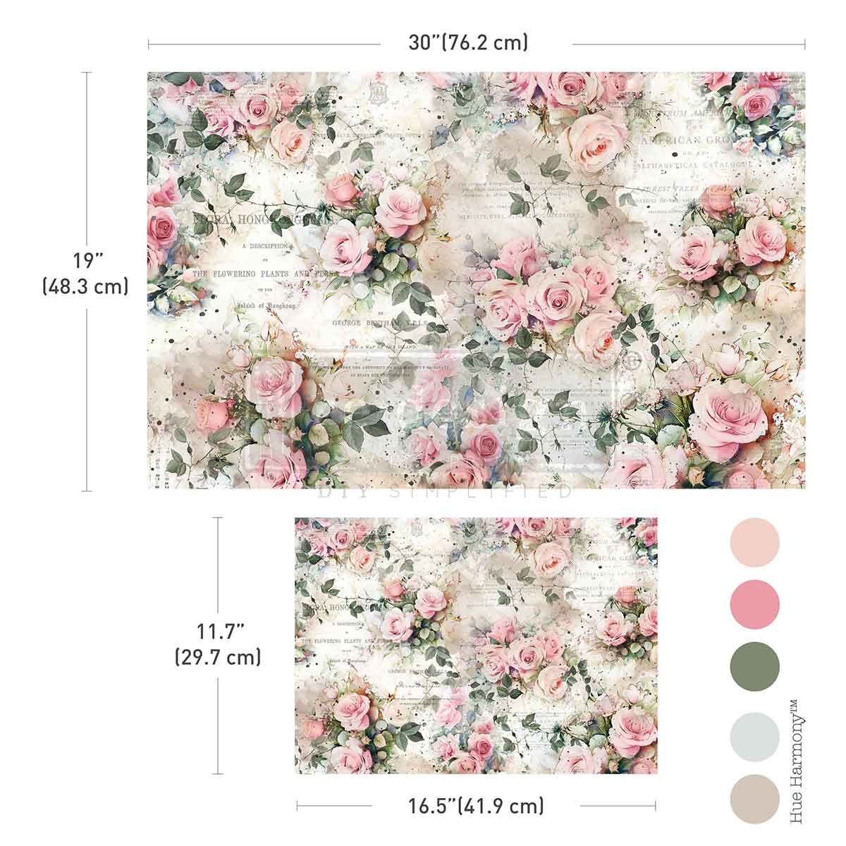 Rosy Reverie Decoupage Papier