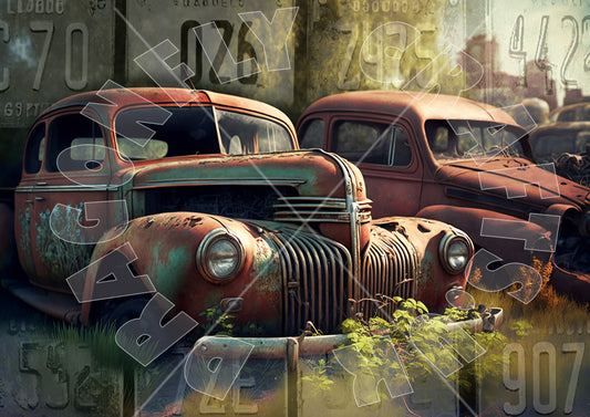 Junkyard 1 – Reispapier 40g/m²