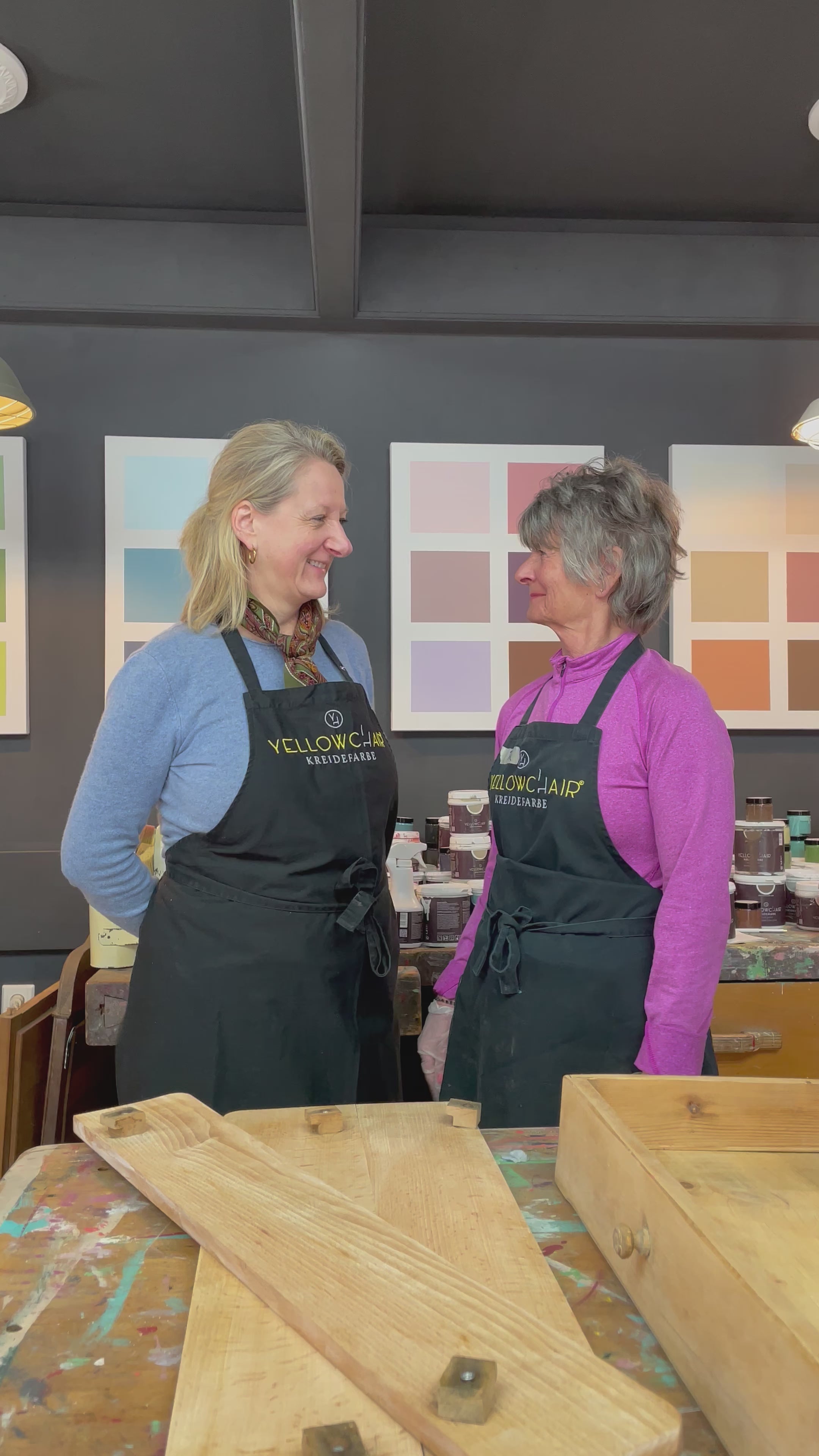 Workshop "Möbel gestalten mit Yellowchair Kreidefarbe und Wachs in Kahl (nähe Ffm)
