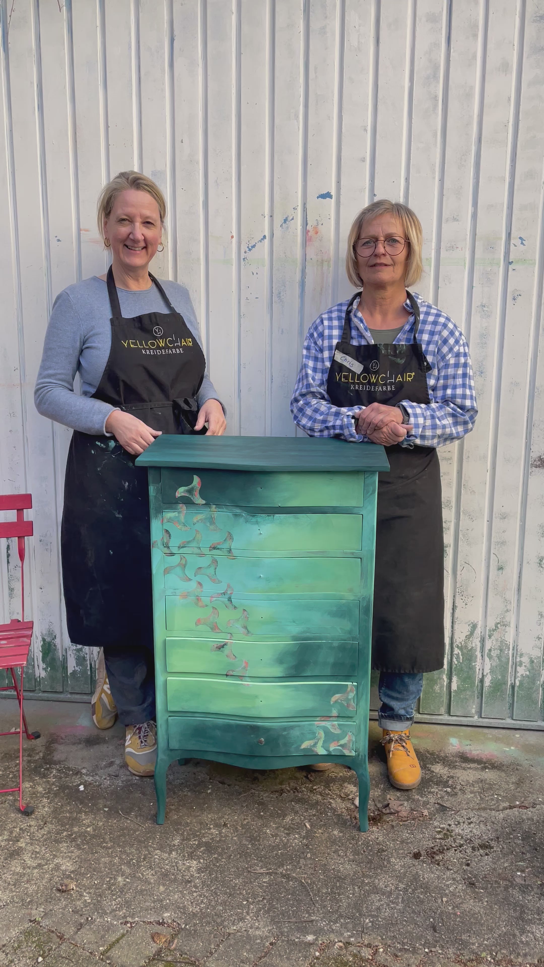 Workshop "Möbel gestalten mit Yellowchair Kreidefarbe und Wachs in Kahl (nähe Ffm)
