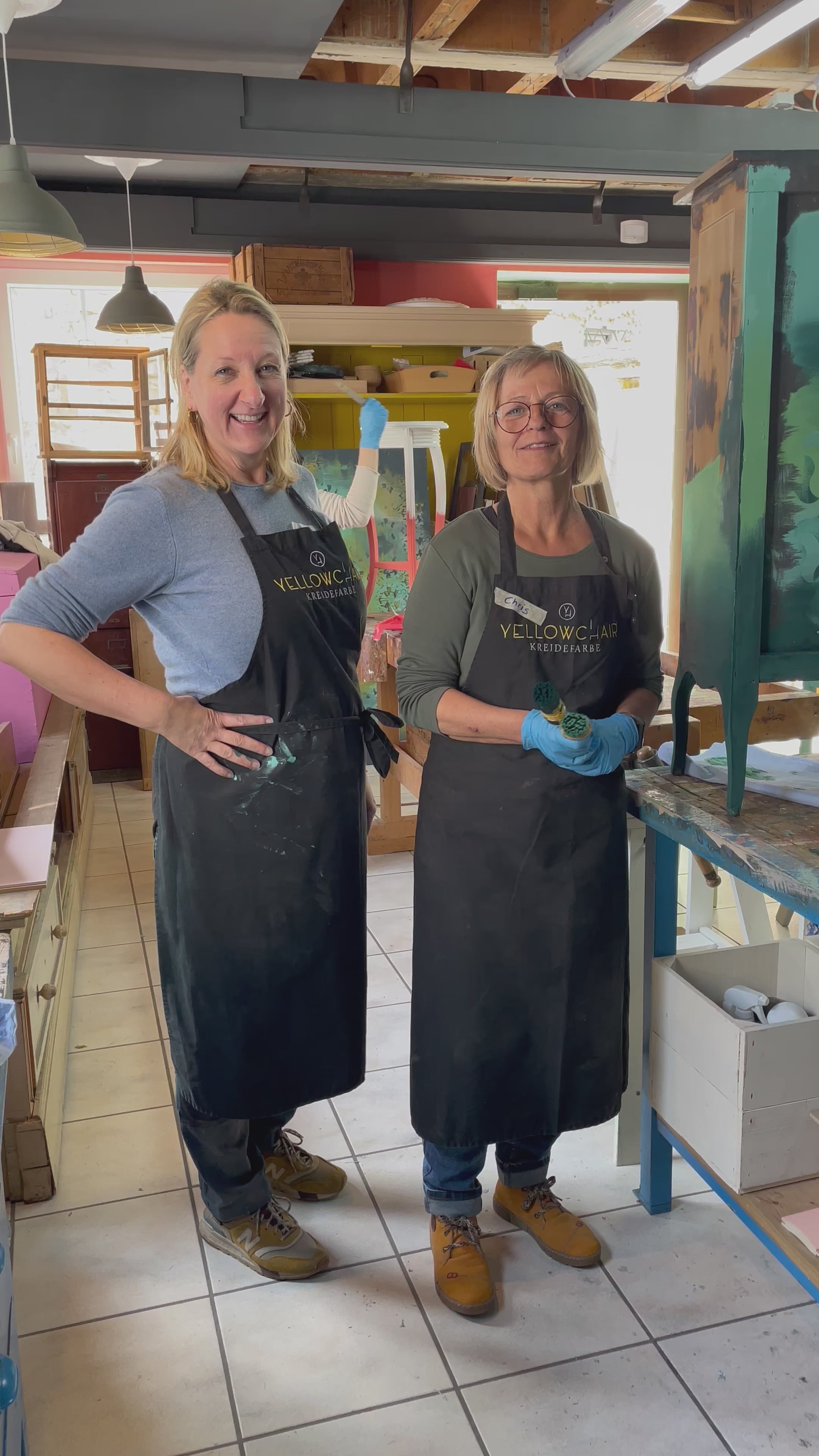 Workshop "Möbel gestalten mit Yellowchair Kreidefarbe und Wachs in Kahl (nähe Ffm)