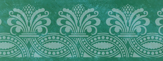 Wandschablone - Bordüre - Zapfino