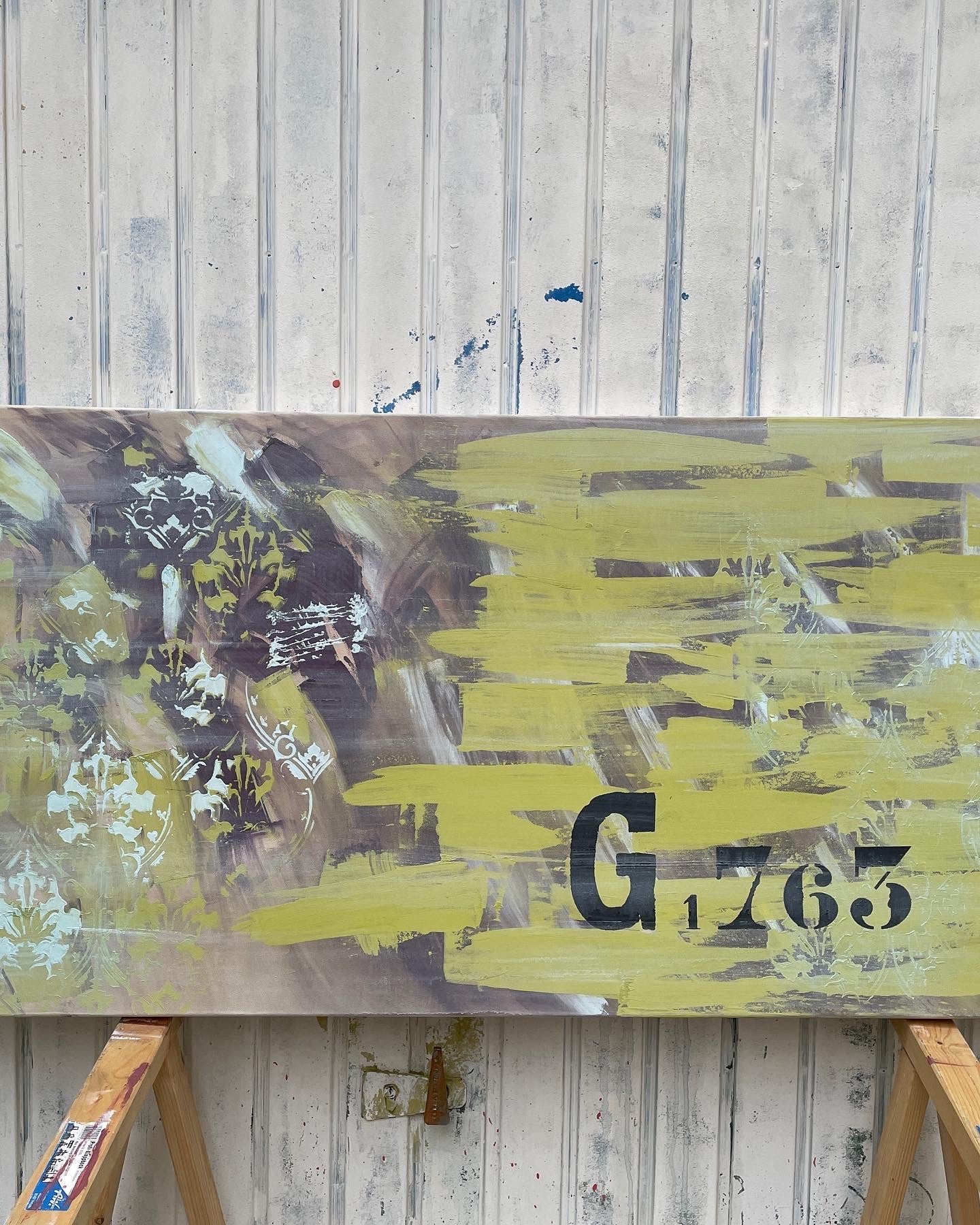 Workshop "WallART goes Leinwand" mit yellowchair Kreidefarbe, in 63796 Kahl am Main, mit Andrea Schultz (Gründerin v. yellowchair Kreidefarbe)