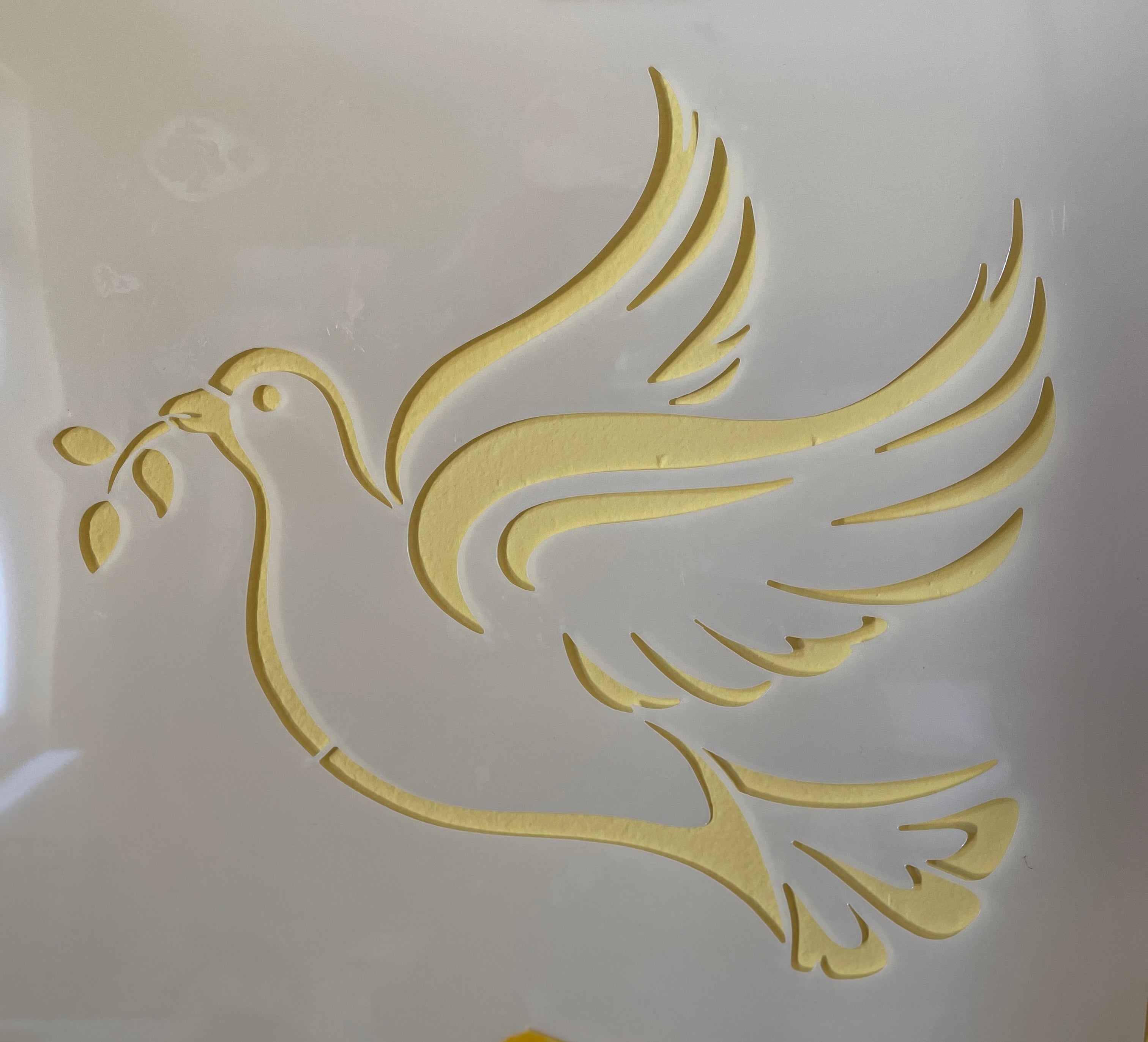 Schablone "Friedenstaube" S